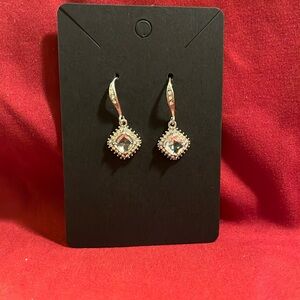 Square Rhinestones/Silver-NWOT-Fashion